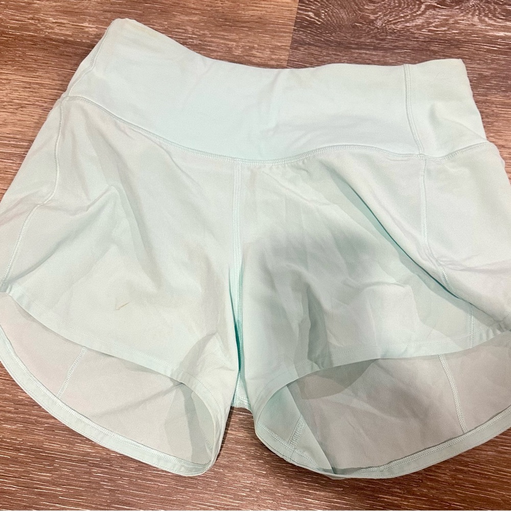 Lululemon Athletica Mint Green Athletic Shorts